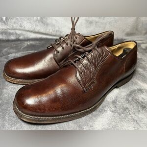 Frye Oxford Dress Shoes Dark Brown Leather Sz 10.5D Dylan 13376